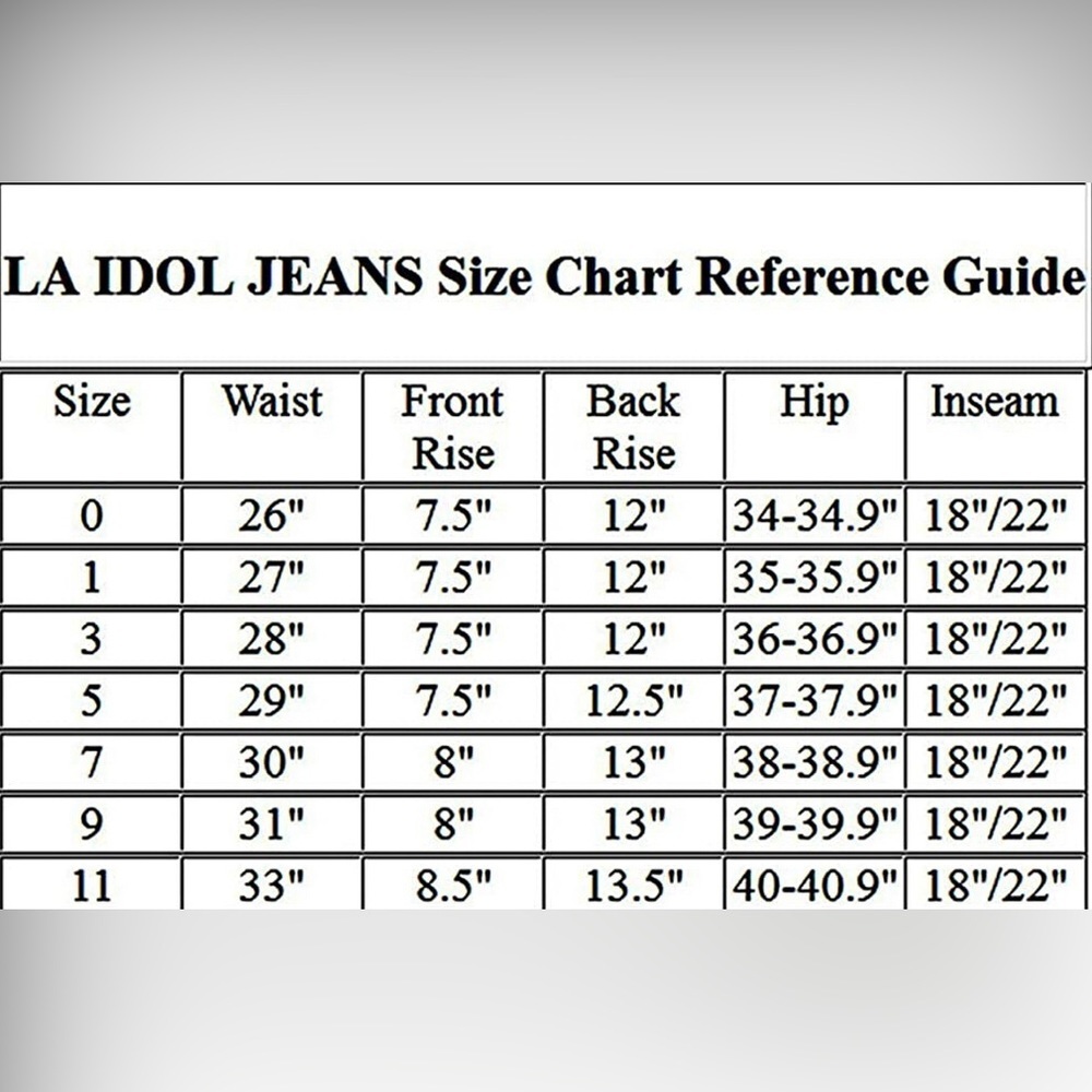L.A. IDOL size 28 X 34 juniors - Picture 5 of 7